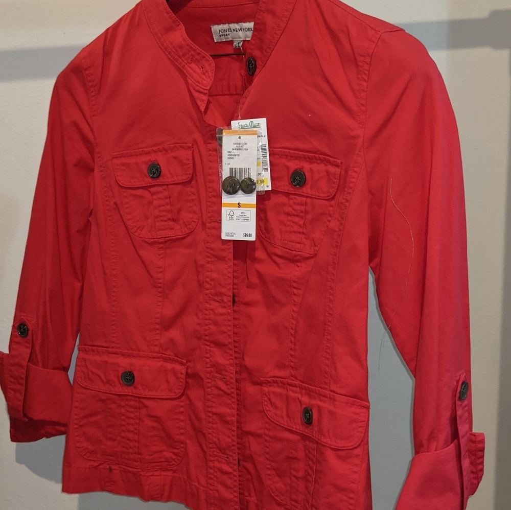 JONES NEW YORK NWT RED JACKET